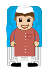 Happy Minister Character