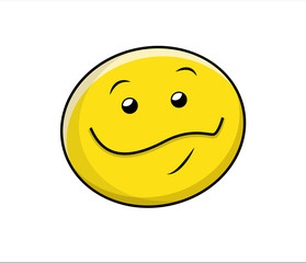 Fototapeta premium Happy Smiley cute clip-art