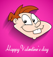 Funny Cartoon Boy Face Expression