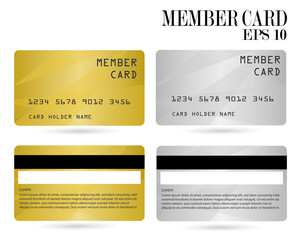 member card, business VIP card, design for privilege member,vector