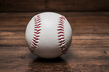 Baseball ball on the table