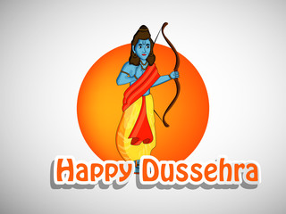 illustration of elements of hindu festival Dussehra background