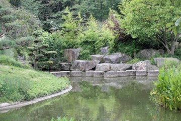 Fototapeta na wymiar Jardin japonais