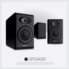 Obraz premium Speakers isolated vector illustration