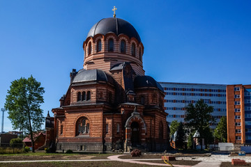 Fototapeta na wymiar Lord's Resurrection Cathedral in Narva, Estonia