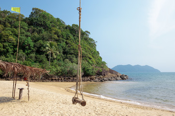 Seesaw on the beach