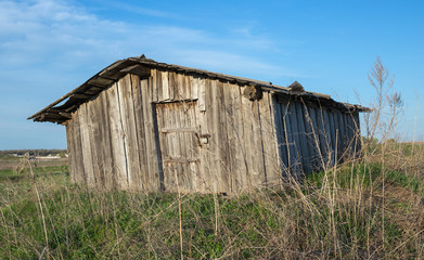 Old dilapidated barn