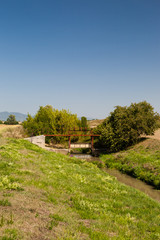 Floodgate at irrigation canal