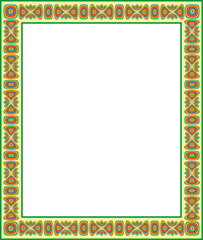 Abstract colored vector frame