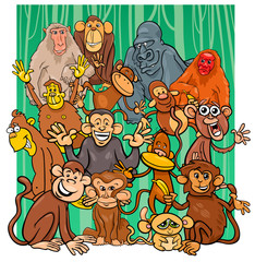 cartoon monkey characters group