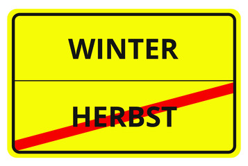 Winteranfang - Jahreszeitenwechsel