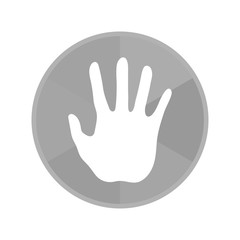 Kreis Icon - ausgestreckte Hand