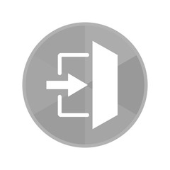 Kreis Icon - Notausgang-Symbol