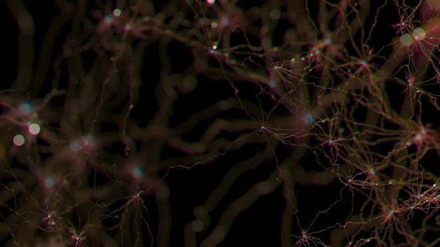 The motion of neurons at the lowest level of matter