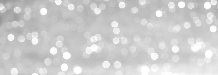 Fototapety  silver and white bokeh lights defocused. abstract background