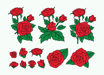 Fashion patch badges set