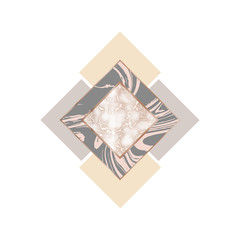 Luxury marble rose gold tile pattern with Geometric print for your card, template, business, fabric, web, wallpaper, poster, home, premium design, floor tile.