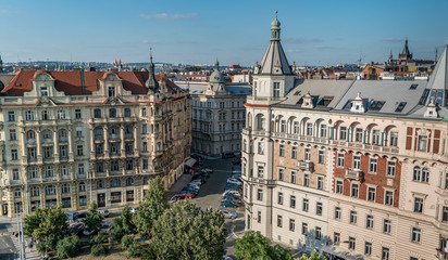 Fototapeta na wymiar Classical buildings in Prague