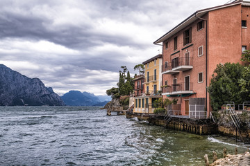 Fototapeta na wymiar Malcesine at lake Garda