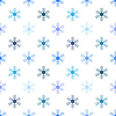 Snowflake seamless pattern. Fashion graphic background design. Modern stylish abstract texture. Colorful template for prints, textiles, wrapping, wallpaper, website. Vector illustration