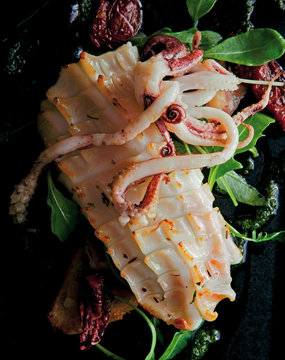 calamar &agrave; la plancha