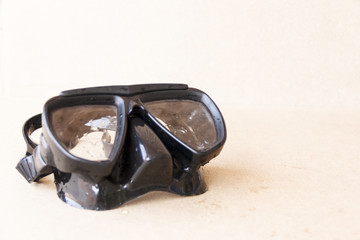 soft silicone mask. Equipment for diving.