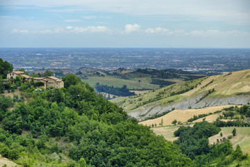 Summer landscape near Serramazzoni (Modena, Italy)