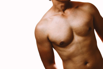 Fototapeta premium Wrong man's skin after sun exposure