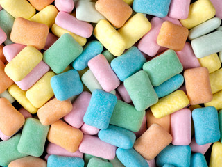 Abstract colorful chewing gum background