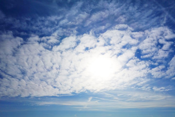 Blauer Himmel mit Wolken