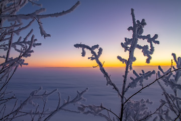 winter sunset from Finland.