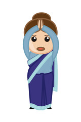 Cartoon Political Women Leader of India