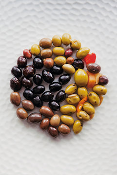 olives verte noir degustation
