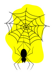 Halloween Spider on Web