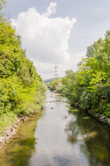 Münchenstein, Dorf, Birs, Fluss, Birstal, Baselland, Arlesheim, Reinach, Wald, Waldweg, Uferweg,...