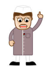 Giving Speech Indian Political Leader