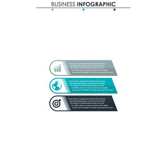 Business data, chart. Abstract elements of graph, diagram with 3 steps, strategy, options, parts or processes. Vector business template for presentation. Creative concept for infographic.