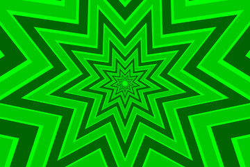 nine pointed star green abstract vector pattern