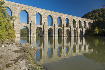 Guzelce Aqueduct built by Master Ottoman Architect Sinan Istanbul Turkey