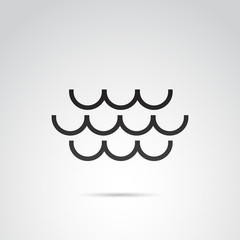 Wave vector icon.