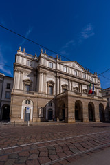 Fototapeta na wymiar Milano city wiews. La Scala theatre