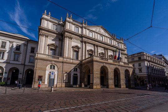 Milano City Wiews. La Scala Theatre