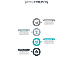 Business data, chart. Abstract elements of graph, diagram with 4 steps, strategy, options, parts or processes. Vector business template for presentation. Creative concept for infographic