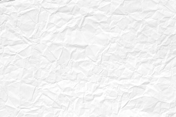 Crumpled white paper texture