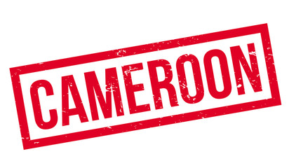 Cameroon rubber stamp. Grunge design with dust scratches. Effects can be easily removed for a clean, crisp look. Color is easily changed.