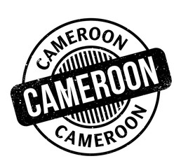 Cameroon rubber stamp. Grunge design with dust scratches. Effects can be easily removed for a clean, crisp look. Color is easily changed.