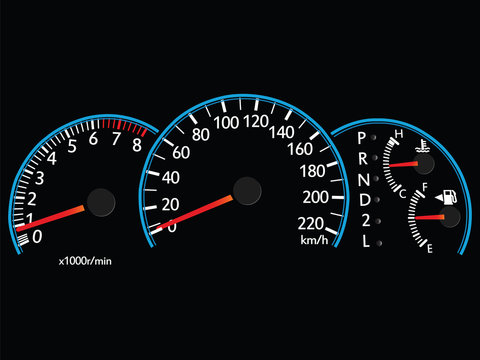 Speedometer Illustration Vector EPS 10.