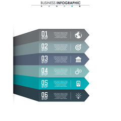Business data, chart. Abstract elements of graph, diagram with 6 steps, strategy, options, parts or processes. Vector business template for presentation. Creative concept for infographic