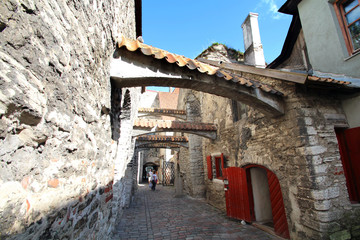 Tallinn - Estonie / Passage Sainte-Catherine (Katariina kaik)