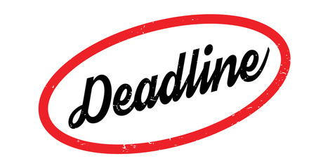 Deadline rubber stamp. Grunge design with dust scratches. Effects can be easily removed for a clean, crisp look. Color is easily changed.